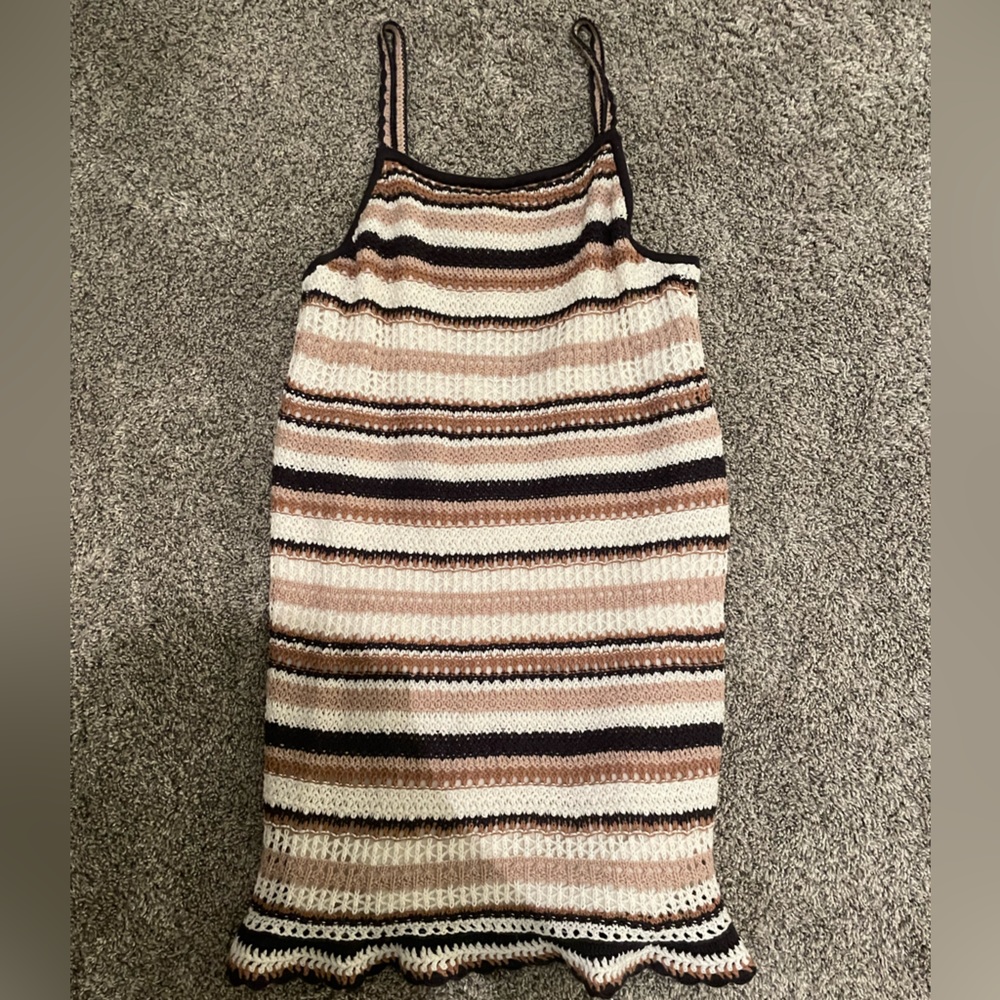 american eagle knit crochet dress
